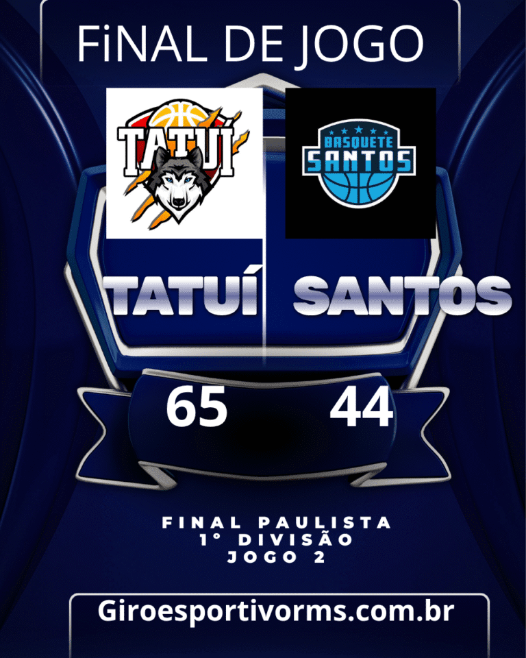 resultado do jogo Tatuí e Santos