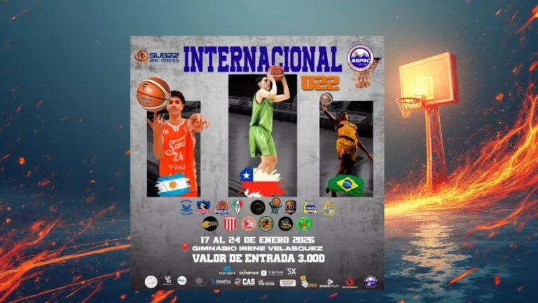 banner torneio Sub-22 de Basquete no Chile
