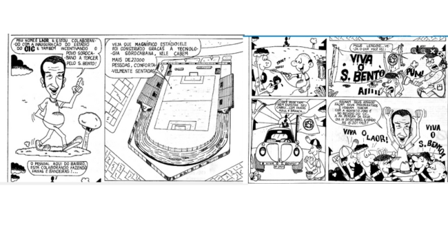 Charge publicada no jornal Cruzeiro do Sul sobre a inauguração do CIC Walter Ribeiro