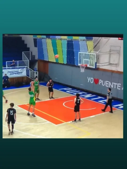 imagem do jogo entre LDP Basquete x Colo Colo. Lance Livre do LDP