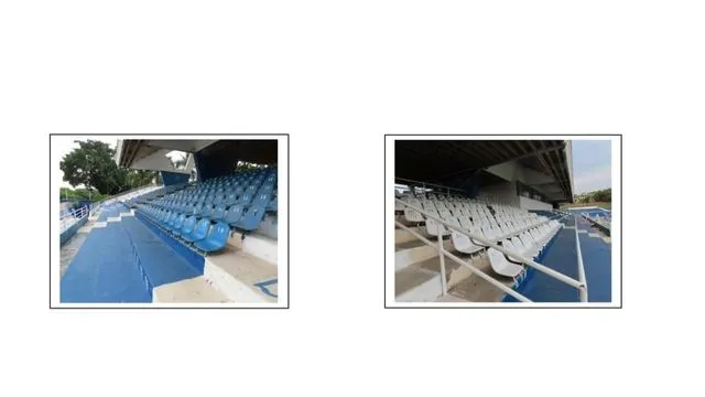 Arquibancadas do estádio Walter Ribeiro em Sorocaba