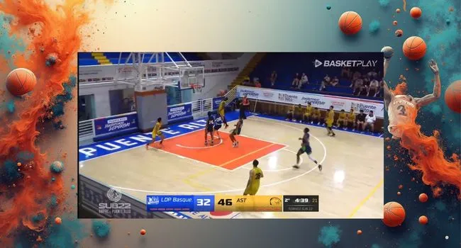 Lance do jogo  LDP Basquete Sub-23 contra AST