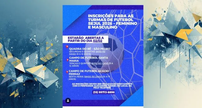 seletiva de Futebol em Tietê