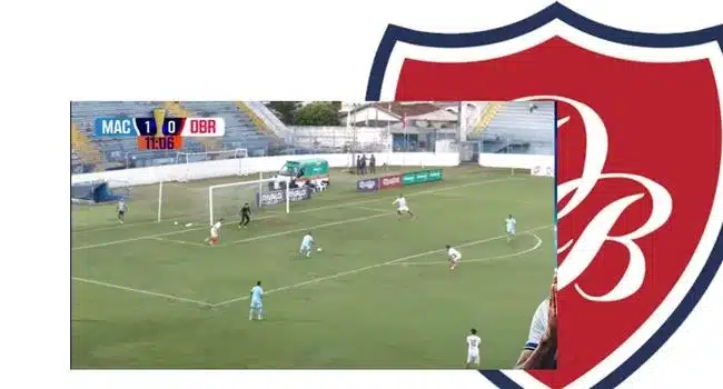 Gol do Marília sobre o Desportivo Brasil