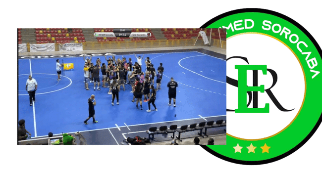 Em final com muita entrega, o DN/SER
Unimed Sorocaba conquistou a Copa de Handebol de Sorocaba. Divulgação Instragram.