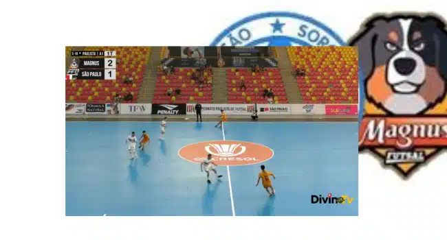 Magnus Futsal Sub-18 x São Paulo. Fonte Youtube  Divino TV 