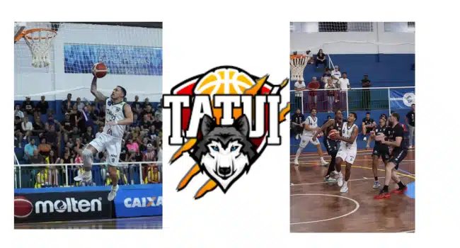 Lances do jogo Basquete Tatuí x Joaçaba.  Fonte: Instagram Basquete Tatuí 